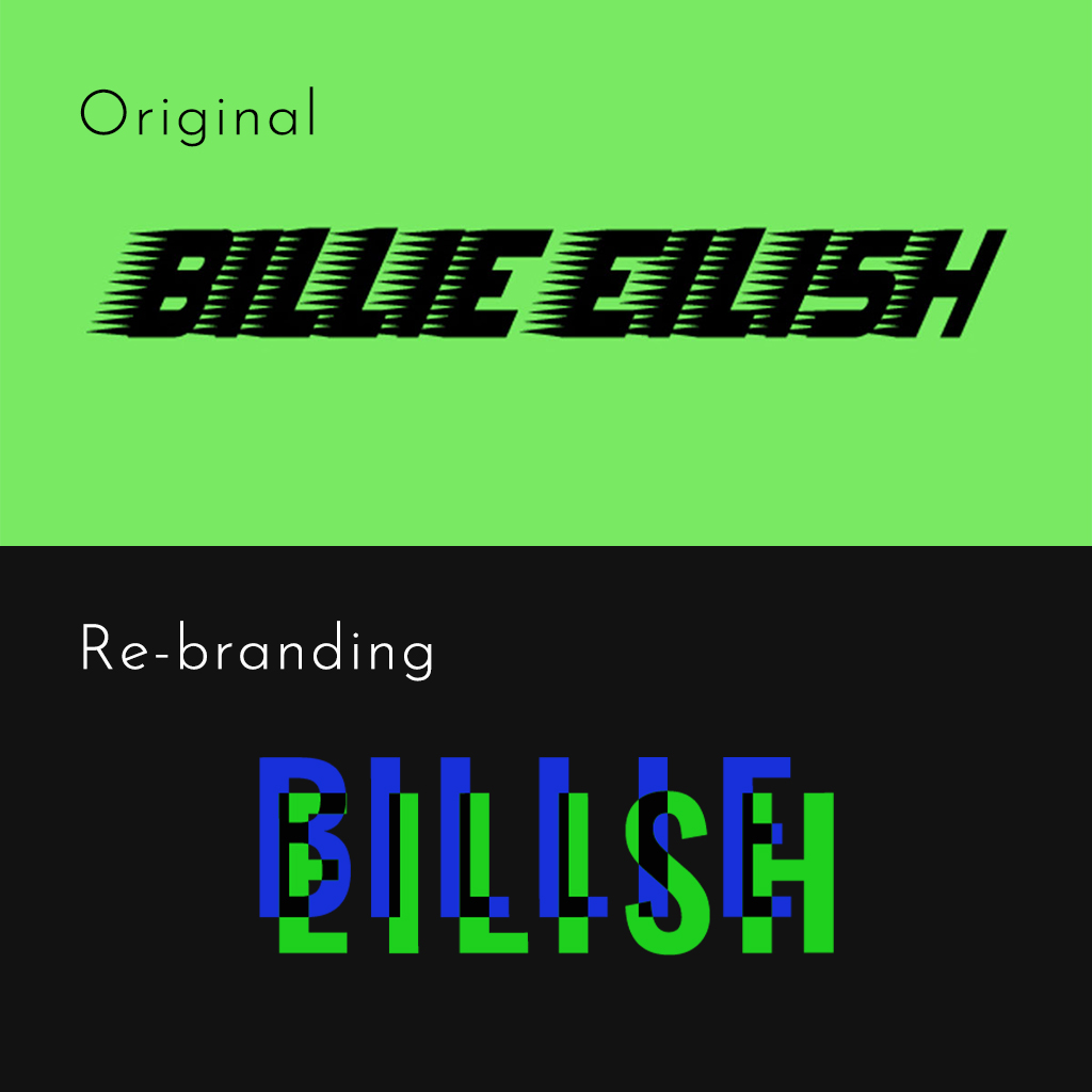 Rediseño del logotipo de Billie Eilish
