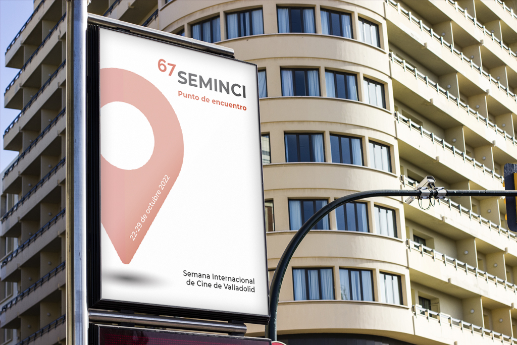 Versión 2 del diseño del cartel de la categoría del "Punto de encuentro" de "Seminci"