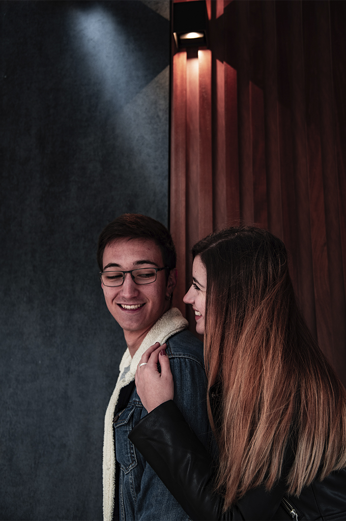 Fotografía de preboda con un estilo atrevido