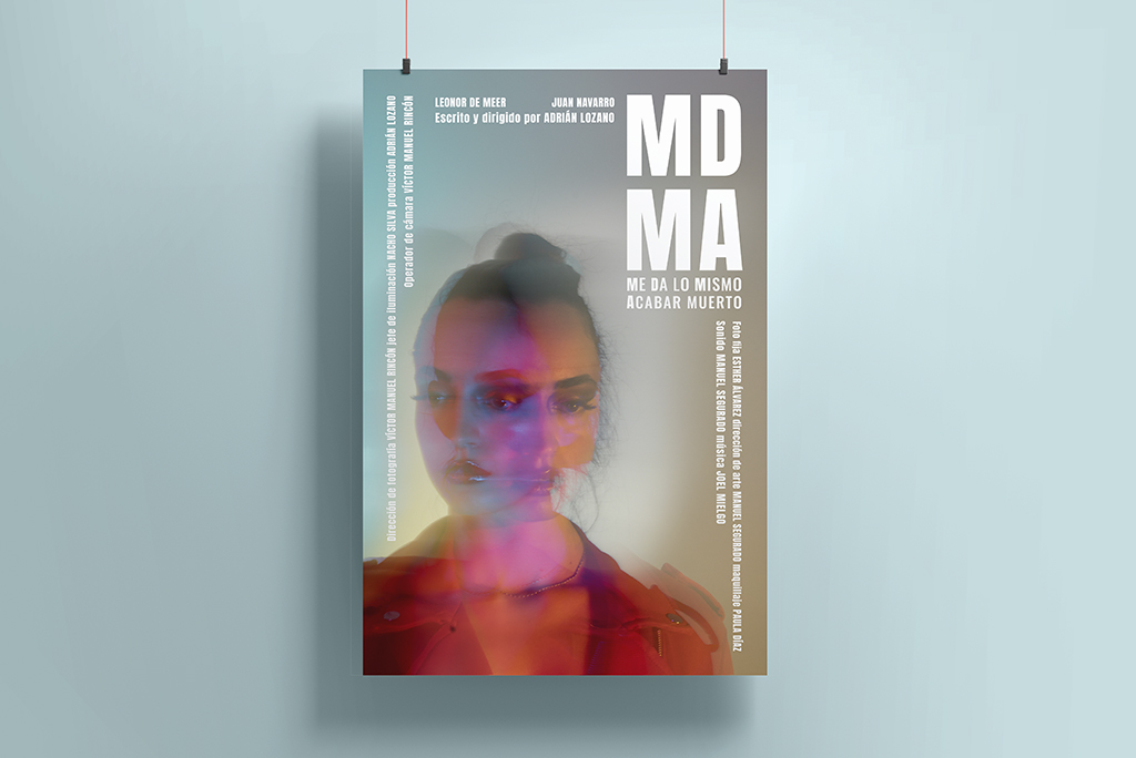Segundo mockup del diseño del cartel del cortometraje "Me Da lo Mismo Acabar"