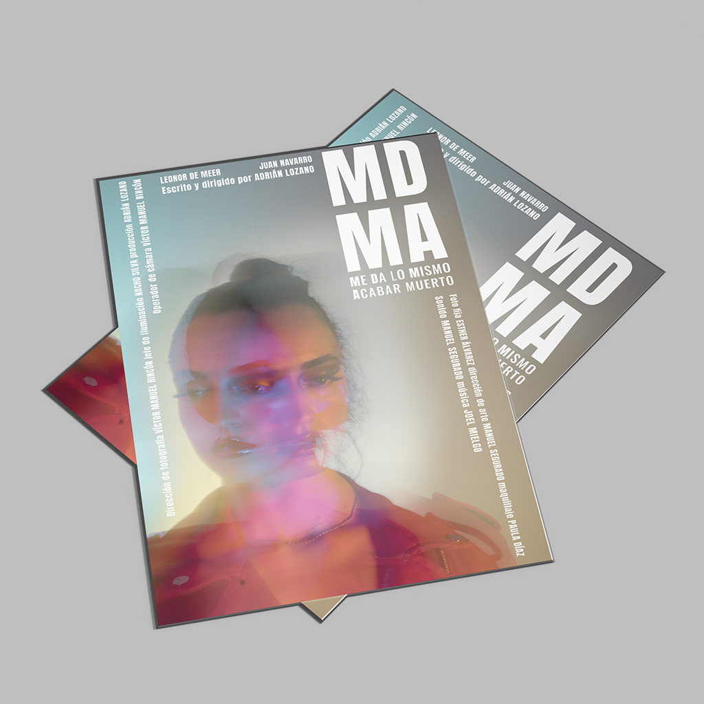 Tercer mockup del diseño del cartel del cortometraje "Me Da lo Mismo Acabar"