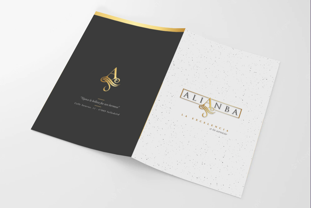 Diseño de la carpeta corporativa de Alianba
