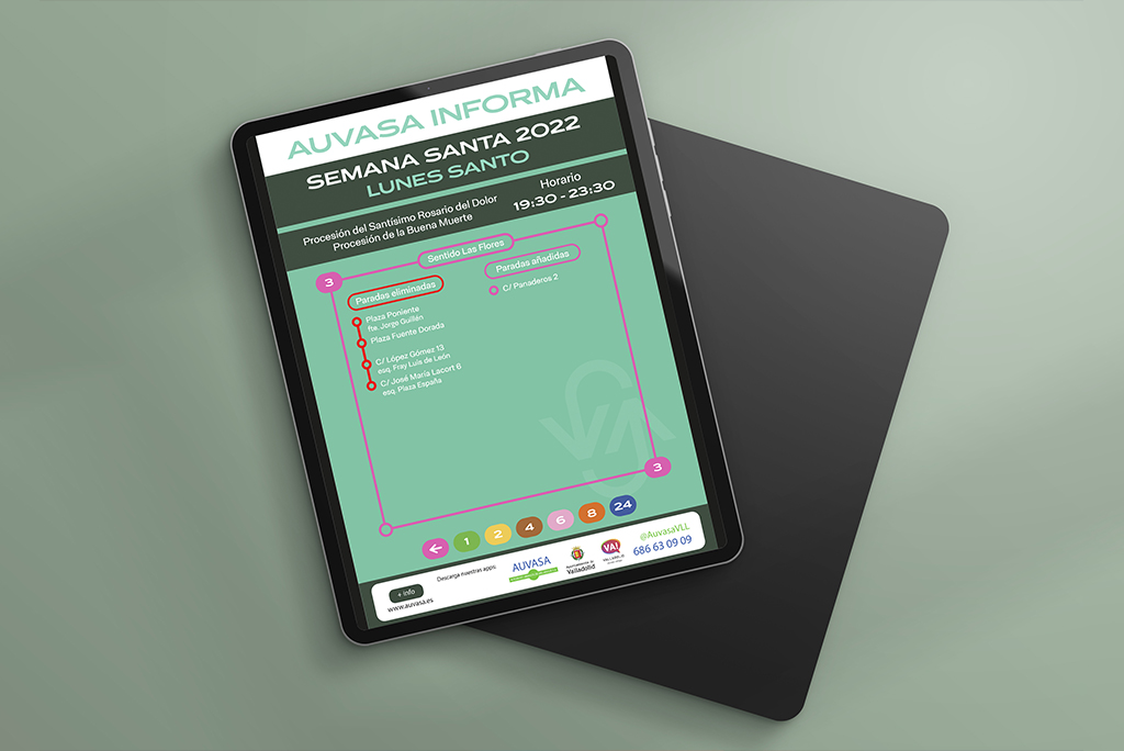 pdf interactivo de auvasa explicando desvios