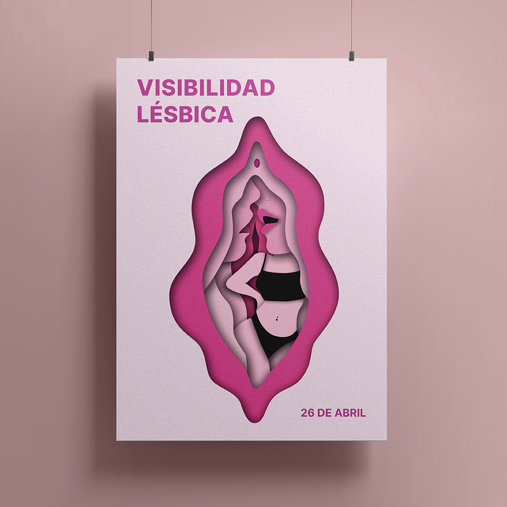 Diseño de un cartel estilo "paper cut"