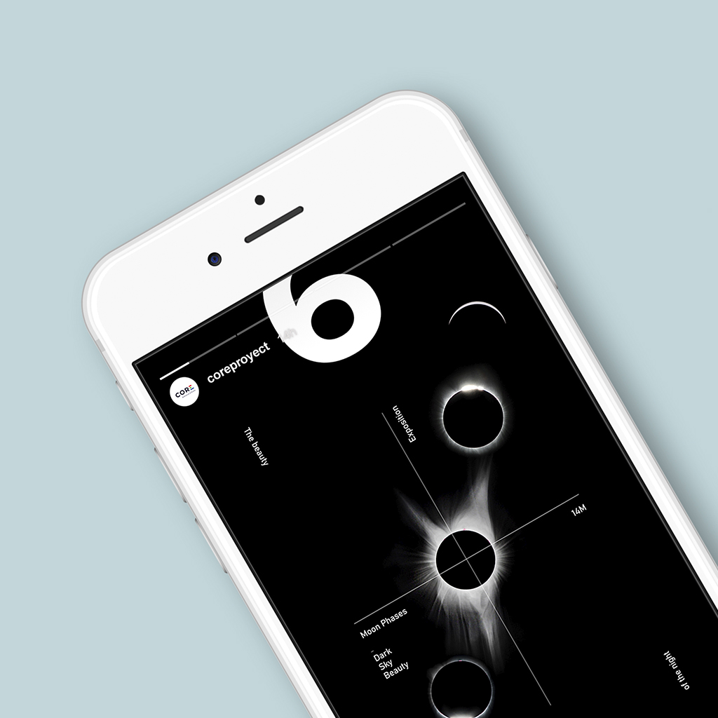 mockup del diseño de uno de los stories
